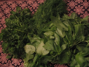Parsley, Dill and Basil